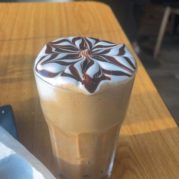 Ellinikon - Iced mocha latte - Mediterranean Near Me - Highland Park, New Jersey
