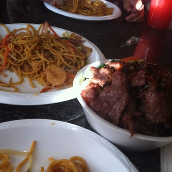 China One - Shrimp Chow Mien & Beef Teriyaki Bowl - Chinese Near Me - Fontana, California