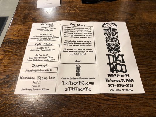 Menu photo 7 Tiki Taco Washington, DC, DC