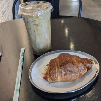 Coffee Culture - Iced Caramel Macchiato with a Ham and Cheese croissant. - Coffee & Tea Near Me - Lenoir City, Tennessee Coffee Culture - Iced Caramel Macchiato with a Ham and Cheese croissant. - Coffee & Tea Near Me - Lenoir City, Tennessee