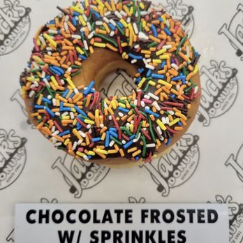 Jack's Donuts - chocolate frosted w / sprinkles - Donuts Near Me - Bradenton, Florida Jack's Donuts - chocolate frosted w / sprinkles - Donuts Near Me - Bradenton, Florida
