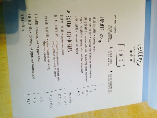 Menu photo 3 Chickpea Antwerp, VAN Menu photo 3 Chickpea Antwerp, VAN
