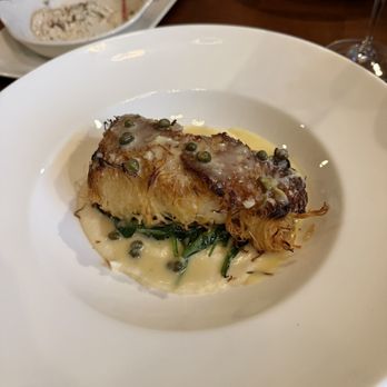 Puritan Tavern - Kataifi Baked cod over parsnip mash w/ steamed spinach - Burgers Near Me - Groton, Massachusetts