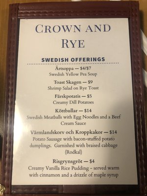 Menu photo 3 Crown and Rye Lindsborg, KS