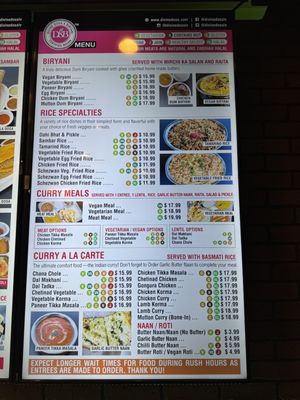 Menu photo 2 Divine Dosa & Biryani Las Vegas, NV