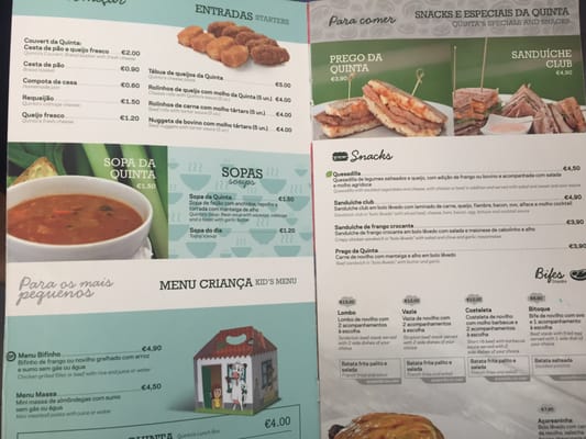Menu photo 2 Quinta dos Açores Angra do Heroísmo, 20 Menu photo 2 Quinta dos Açores Angra do Heroísmo, 20