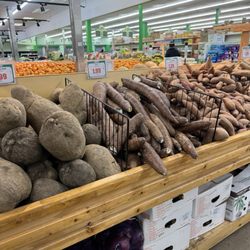 Yams and potatoes