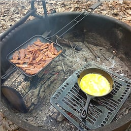 Bacon and eggs for breakfast