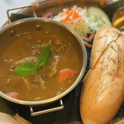 Pho Bun Bun - curry beef brisket w/ baguette