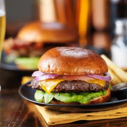 Buehler's the Mill Restaurant - A hamburger from the new menu.