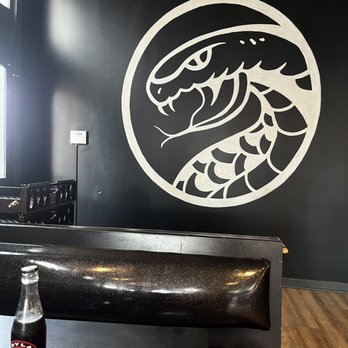 Cobra Burger - Inside logo on back wall - Burgers Near Me - Richmond, Virginia Cobra Burger - Inside logo on back wall - Burgers Near Me - Richmond, Virginia