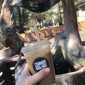 Common Grounds - Local Bee Latte with almondmilk - Coffee & Tea Near Me - Payson, Arizona