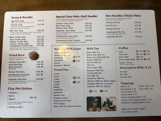 Menu photo 2 Black Straw Chinese kitchen Spokane, WA