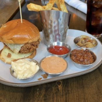 The Kitchen American Bistro - ordered the southern chicken sandwich, but i customized it with all of the toppings that came on the burger :) - Bars Near Me - Chicago, Illinois