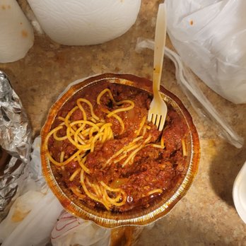 Red Baron Pizza - a pie with spaghetti on it - Pizza Near Me - Barstow, California