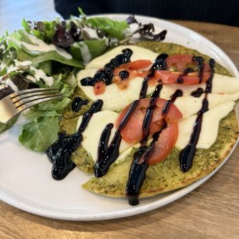 Krays Coffee - Caprese toast with salad - Coffee & Tea Near Me - Vancouver, Washington Krays Coffee - Caprese toast with salad - Coffee & Tea Near Me - Vancouver, Washington