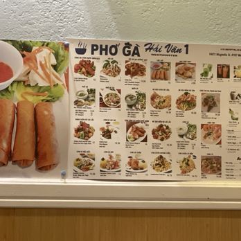 Pho Ga Hai Van - Menu - Vietnamese Near Me - Westminster, California
