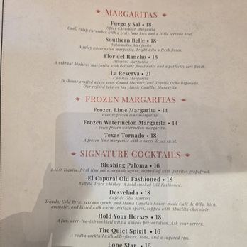 Mama Canela - Cocktail Menu Paloma was delicious - Tex-Mex Near Me - Glendora, California