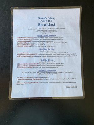 Menu photo 6 Dianna's Bakery Cafe and Deli Benicia, CA Menu photo 6 Dianna's Bakery Cafe and Deli Benicia, CA