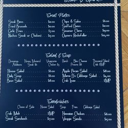 The Sand Dollar - Menu Back 3/27/24