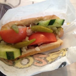 Boz's Hot Dogs - Chicago-style (minus the Poppy seed bun)