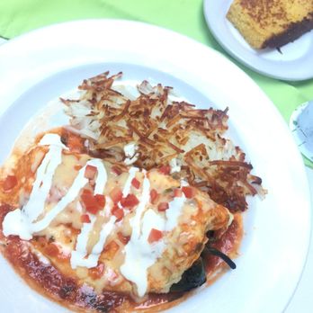 Coco's Kitchen - Chile Relleno and hash browns - Breakfast & Brunch Near Me - Puerto Vallarta, JAL