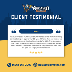 Nolasco Plumbing - Ken Testimonial