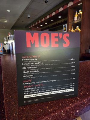 Menu photo 1 Moe's Tavern Universal City, CA Menu photo 1 Moe's Tavern Universal City, CA