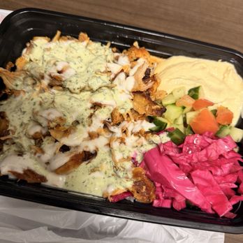 Middle Eatz - Chicken Shawarma Plate (rice based) with shirazi salad - Mediterranean Near Me - Nashville, Tennessee Middle Eatz - Chicken Shawarma Plate (rice based) with shirazi salad - Mediterranean Near Me - Nashville, Tennessee