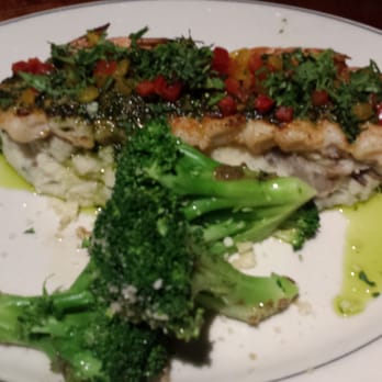 J. Alexander's - Cilantro shrimp with smashed Potatoe and broccoli - Steakhouses Near Me - Plantation, Florida