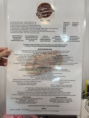Menu photo 1 Troy Coffee & Sandwhich Shop Troy, MT