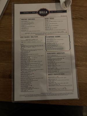 Menu photo 2 Bulla Gastrobar Charlotte, NC Menu photo 2 Bulla Gastrobar Charlotte, NC