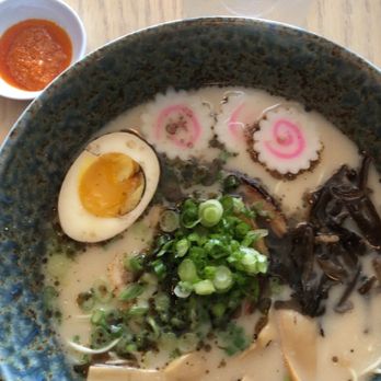 Tamashi Ramen Robata - Tonkotsu with chilli oil - Ramen Near Me - Houston, Texas Tamashi Ramen Robata - Tonkotsu with chilli oil - Ramen Near Me - Houston, Texas