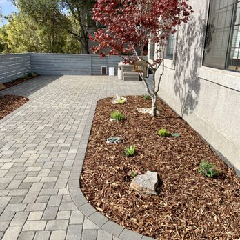 Manuel Cisneros Landscape Design - Paver patio and pathway. - Landscaping Near Me