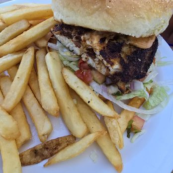 Off The Hook Restaurant and Bar - Blackened Grouper Sandwich - Seafood Near Me - Highlands, New Jersey Off The Hook Restaurant and Bar - Blackened Grouper Sandwich - Seafood Near Me - Highlands, New Jersey