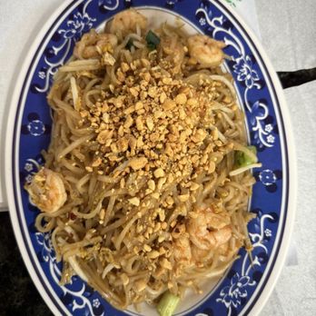 Bangkok Thai and Pho 911 - Shrimp pad thai. $13. Spicy level 2 is perfect - Thai Near Me - Champaign, Illinois Bangkok Thai and Pho 911 - Shrimp pad thai. $13. Spicy level 2 is perfect - Thai Near Me - Champaign, Illinois