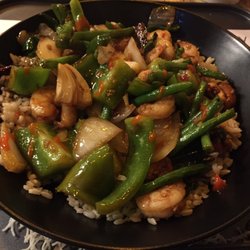 Camile - Pad Prik Haeng Prawn with brown rice