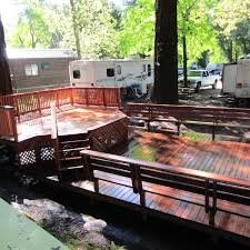 Dean Creek Resort Stage/Amphitheatre - Redway, CA - Full stage, dance floor, stairs, pickets, hand railings, benches, ADA compatible. Dean Creek Resort Stage/Amphitheatre - Redway, CA - Full stage, dance floor, stairs, pickets, hand railings, benches, ADA compatible.