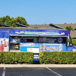 Marina Plaza Shopping Center - Food truck curbside