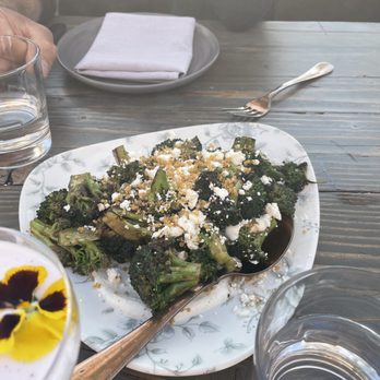 Margot - Roasted Broccoli w Feta - Spanish Near Me - Culver City, California Margot - Roasted Broccoli w Feta - Spanish Near Me - Culver City, California