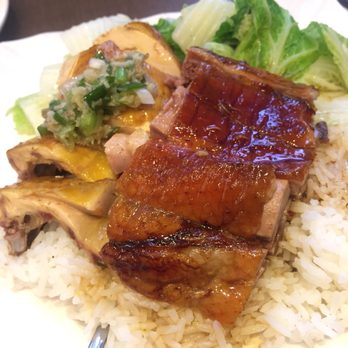 King's Kitchen - Duck, chicken with garlic and ginger sauce, rice and vegetables - Chinese Near Me - New York, New York King's Kitchen - Duck, chicken with garlic and ginger sauce, rice and vegetables - Chinese Near Me - New York, New York