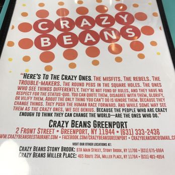 Crazy Beans - It's official! The Greenport cover to the menu! - Breakfast & Brunch Near Me - Greenport, New York Crazy Beans - It's official! The Greenport cover to the menu! - Breakfast & Brunch Near Me - Greenport, New York
