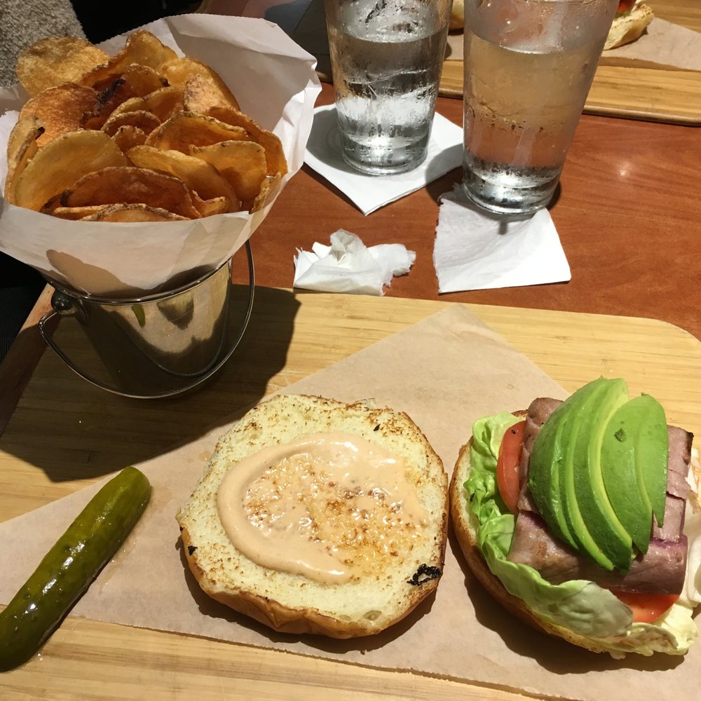 PGA Tour Grill - Seared ahi sandwich with avocado and chips - Bars Near Me - Honolulu, Hawaii PGA Tour Grill - Seared ahi sandwich with avocado and chips - Bars Near Me - Honolulu, Hawaii
