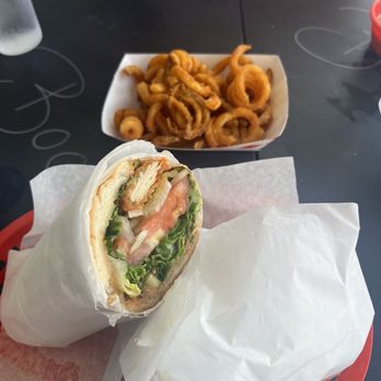 Boon Café - Vegan Clucker Po-Boy (V) - Burgers Near Me - Norridge, Illinois Boon Café - Vegan Clucker Po-Boy (V) - Burgers Near Me - Norridge, Illinois