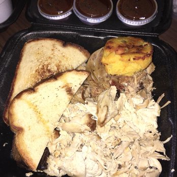 Dead End BBQ - Bbq sampler with jalapeño corn bread and Texas toast - Barbeque Near Me - Knoxville, Tennessee Dead End BBQ - Bbq sampler with jalapeño corn bread and Texas toast - Barbeque Near Me - Knoxville, Tennessee