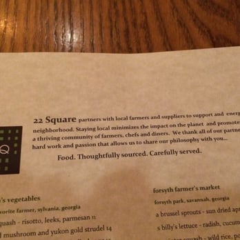 22 Square Restaurant - American Near Me - Savannah, Georgia