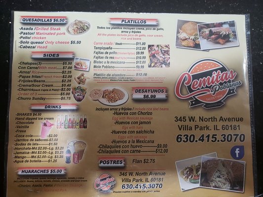 Menu photo 8 Cemitas Poblanas Villa Park, IL Menu photo 8 Cemitas Poblanas Villa Park, IL