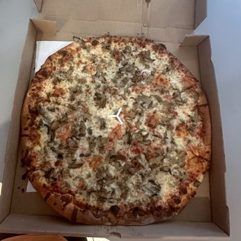 Mr Z's - Large pizza w/sausage, mushrooms & onions. SO GOOD! - Cheesesteaks Near Me - Key West, Florida Mr Z's - Large pizza w/sausage, mushrooms & onions. SO GOOD! - Cheesesteaks Near Me - Key West, Florida