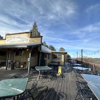Priest Station Cafe - Outdoor seating - American Near Me - Big Oak Flat, California Priest Station Cafe - Outdoor seating - American Near Me - Big Oak Flat, California