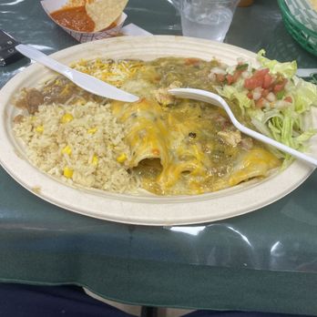 Green Chile House - Enchilada Plate - New Mexican Cuisine Near Me - North Salt Lake, Utah